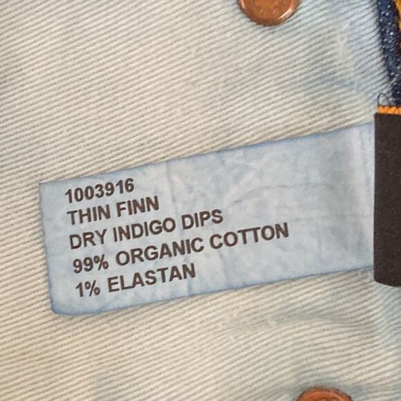 Nudie Jeans Thin Finn Dry Indigo Dips - Picture 12 of 12